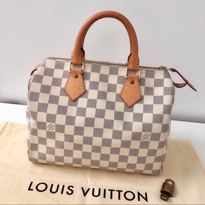 Louis Vuitton Speedy25 Azur Handbag